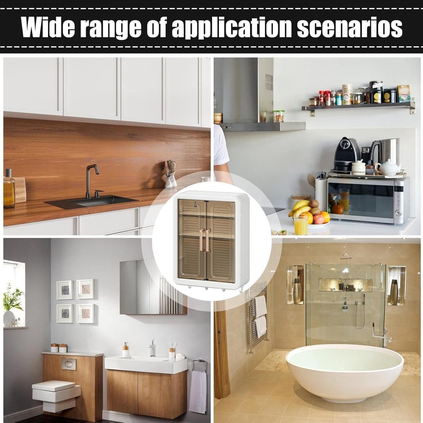 Minimalist Wall-Mounted Storage Box for The Bathroom