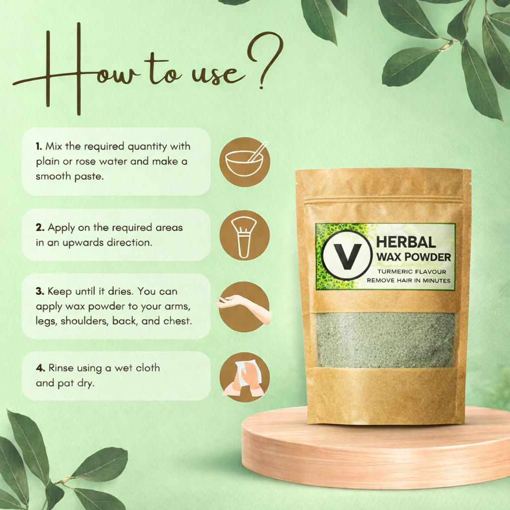 Herbal Wax Powder – Painless Hair Removal in Minutes