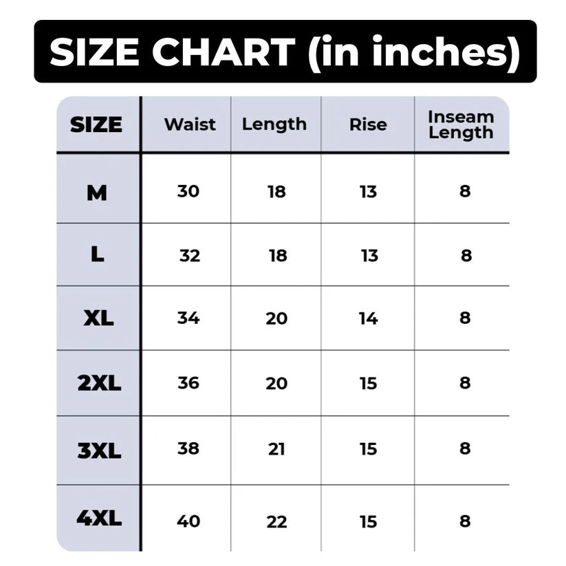 Pack of 4 Stretchable Premium High-Quality Cotton Shorts For Men