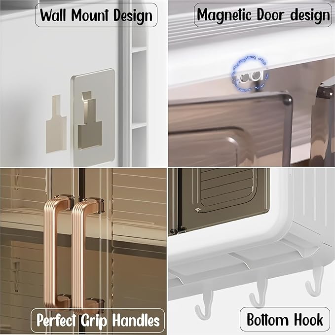 Minimalist Wall-Mounted Storage Box for The Bathroom